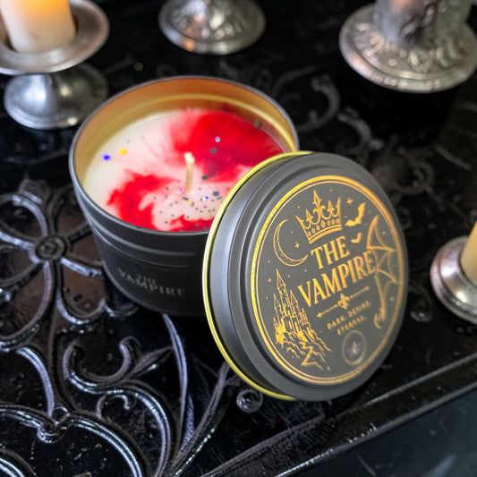 The Vampire - Book Themed Tin Candle