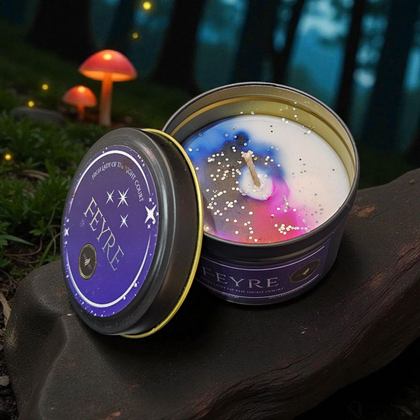Feyre Inspired Tin Candle