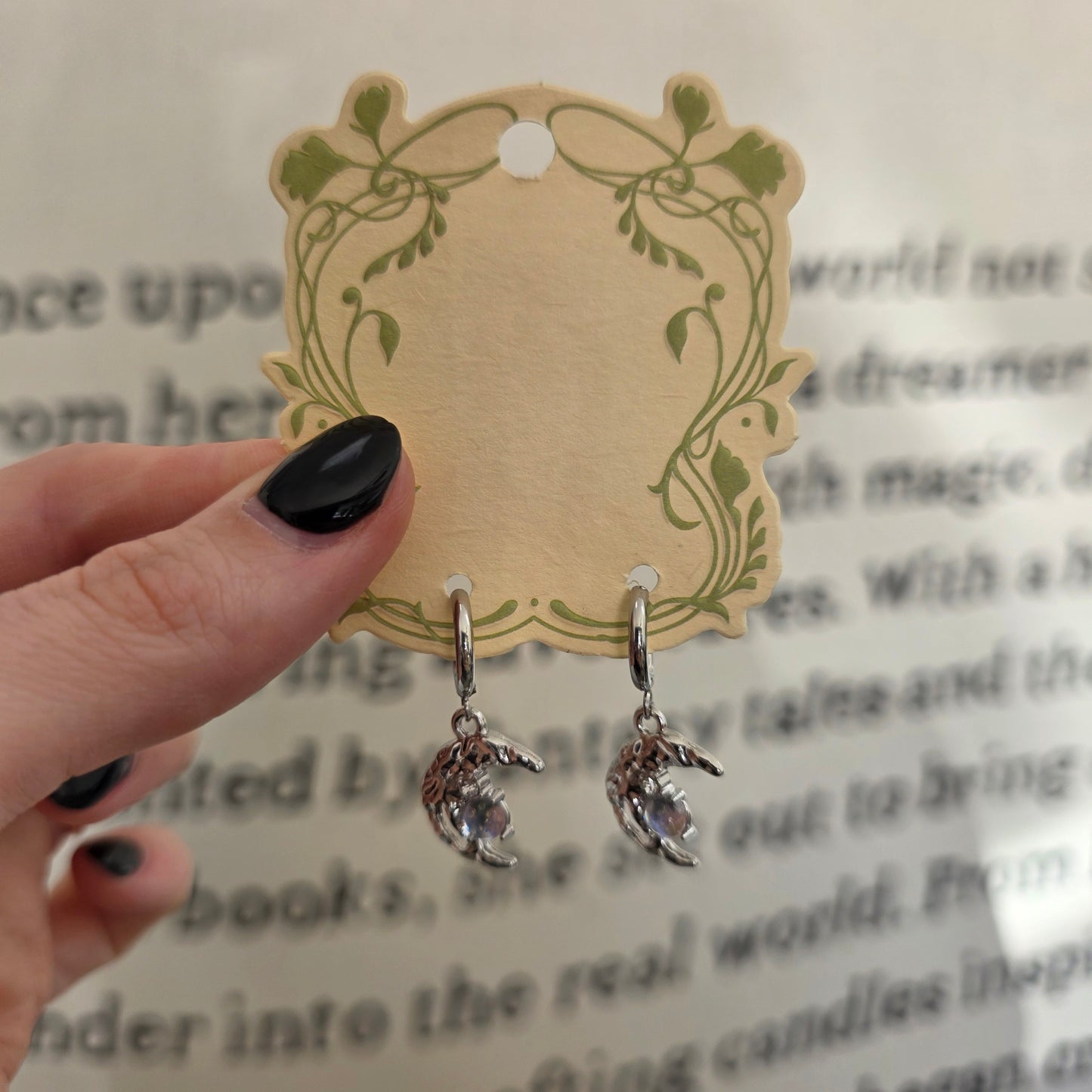 Silver Moon Earrings