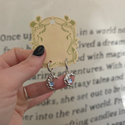 Silver Moon Earrings
