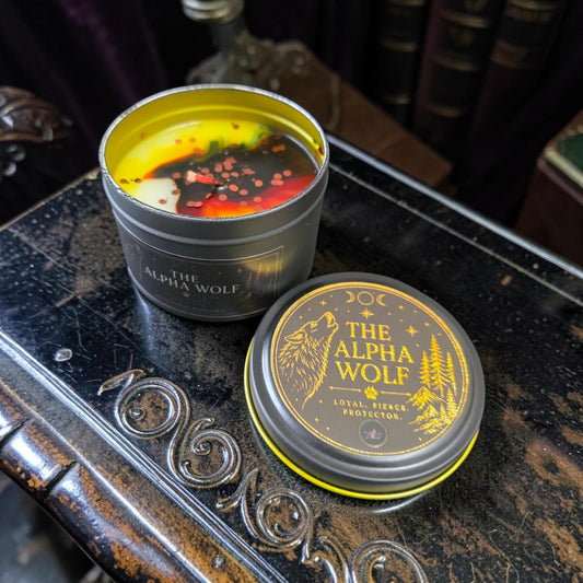 The Alpha Wolf - Book Themed Tin Candle