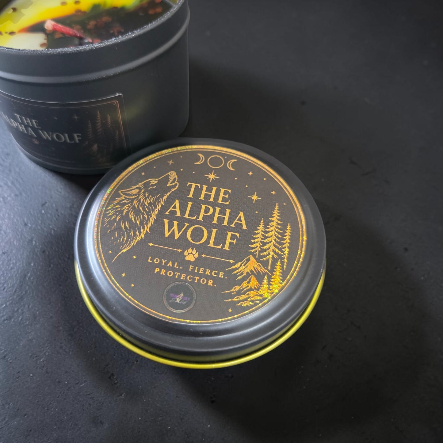 The Alpha Wolf - Book Themed Tin Candle