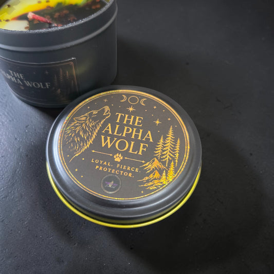 The Alpha Wolf - Book Themed Tin Candle