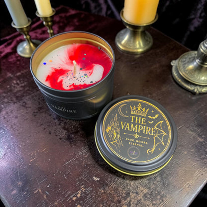 The Vampire - Book Themed Tin Candle