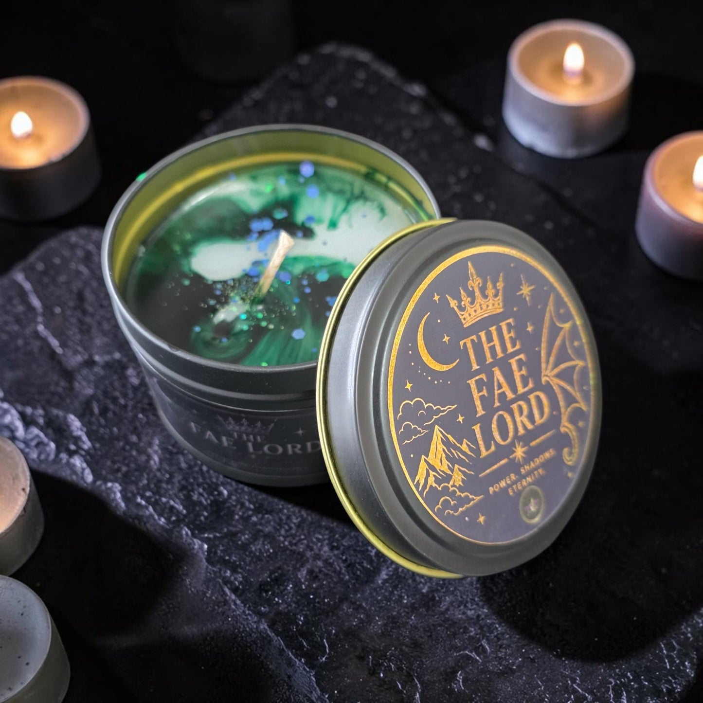 The Fae Lord - Book Themed Tin Candle