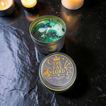 The Fae Lord - Book Themed Tin Candle