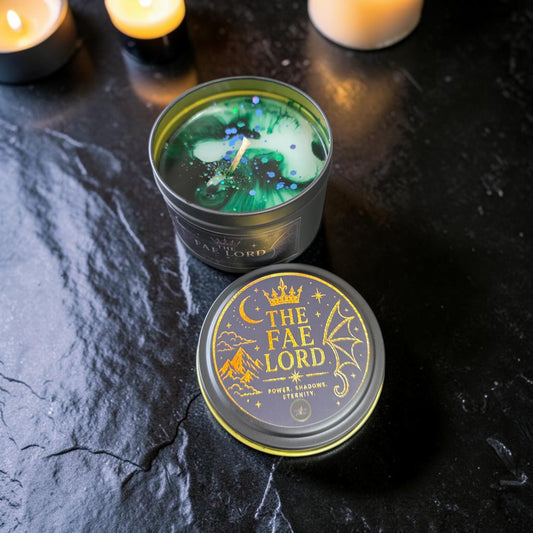 The Fae Lord - Book Themed Tin Candle