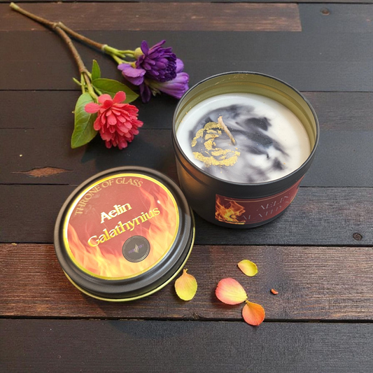 Aelin Inspired Tin Candle