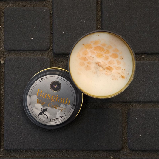 Basgiath Inspired Tin Candle