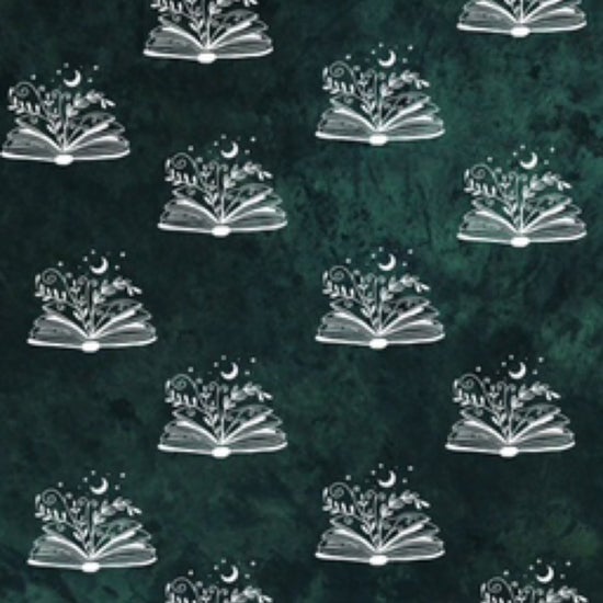 Plush Reading Blanket - Forest Green Books