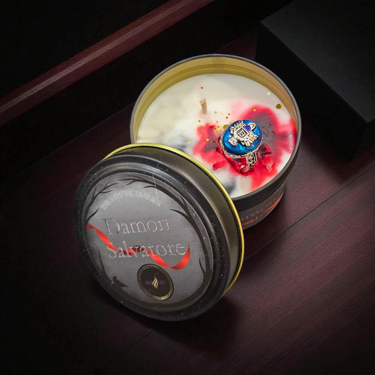 Damon Salvatore Inspired Tin Candle
