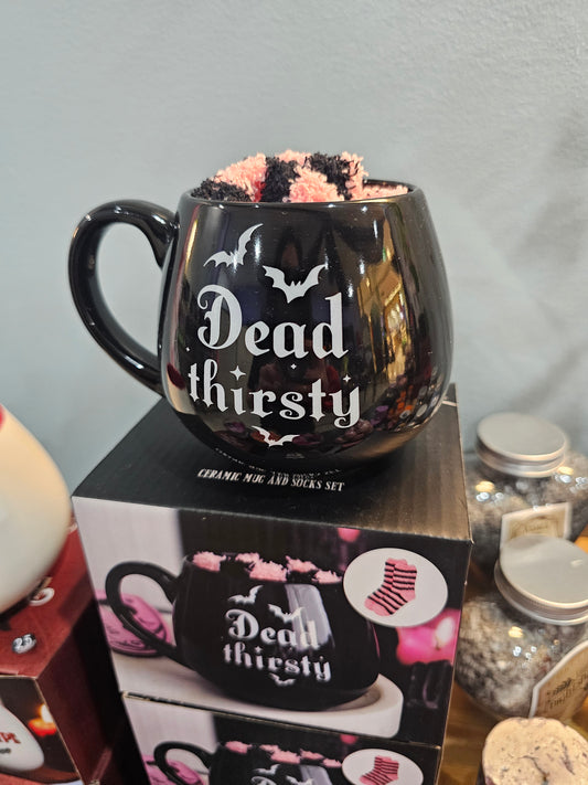 Dead Thirsty Mug & Sock Set