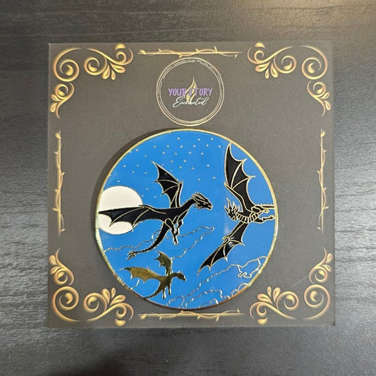 Phone/Kindle Grip Hard Enamel Luxe Dragons