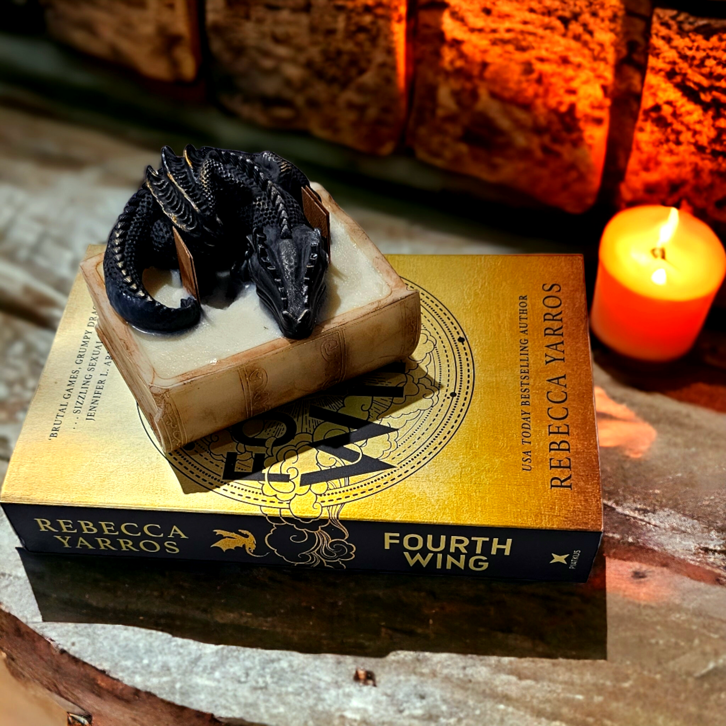 A Fourth Wing Inspired Candle