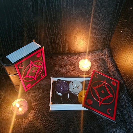 Book Box - Tealight Candles
