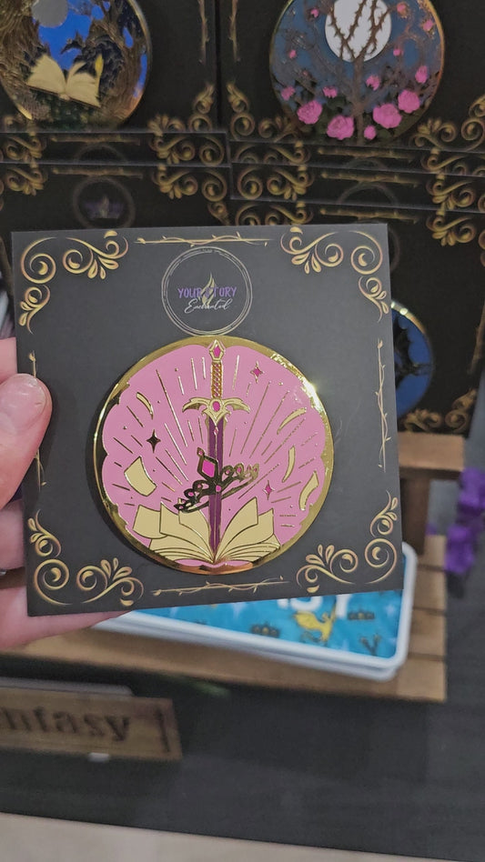 Phone/Kindle Grip  Hard Enamel Luxe Sword