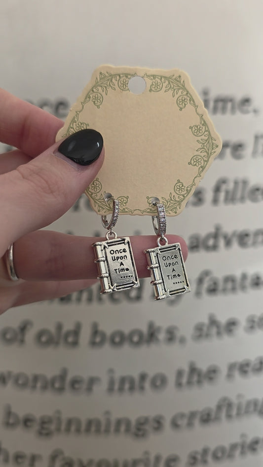 Book Earrings Once Upon A Time