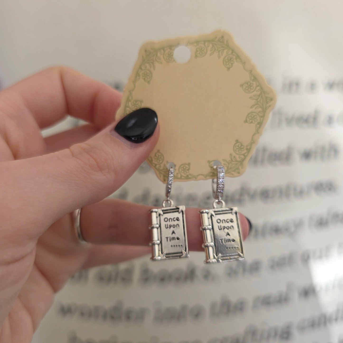 Book Earrings Once Upon A Time