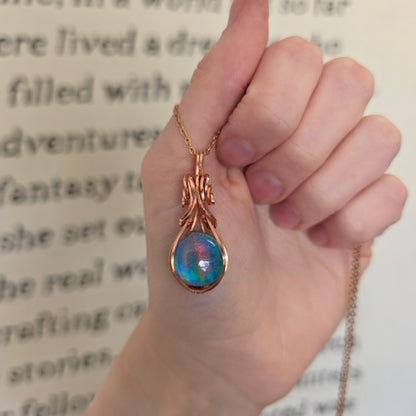 Aura Opal Doublet Copper Necklace