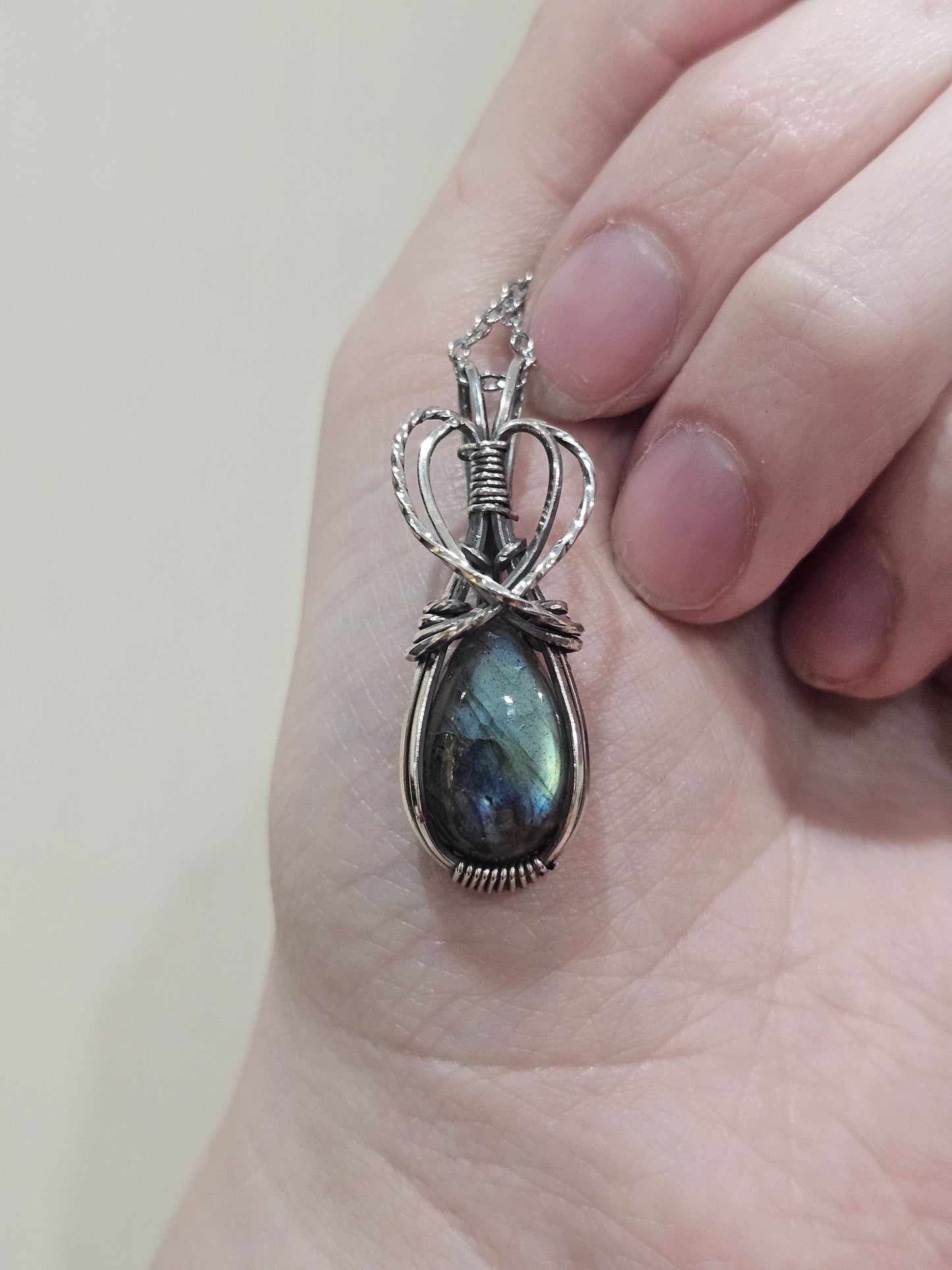 Labradorite Sterling Silver Necklace