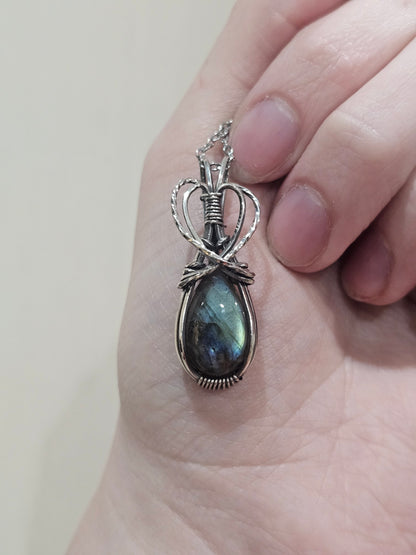 Labradorite Sterling Silver Necklace