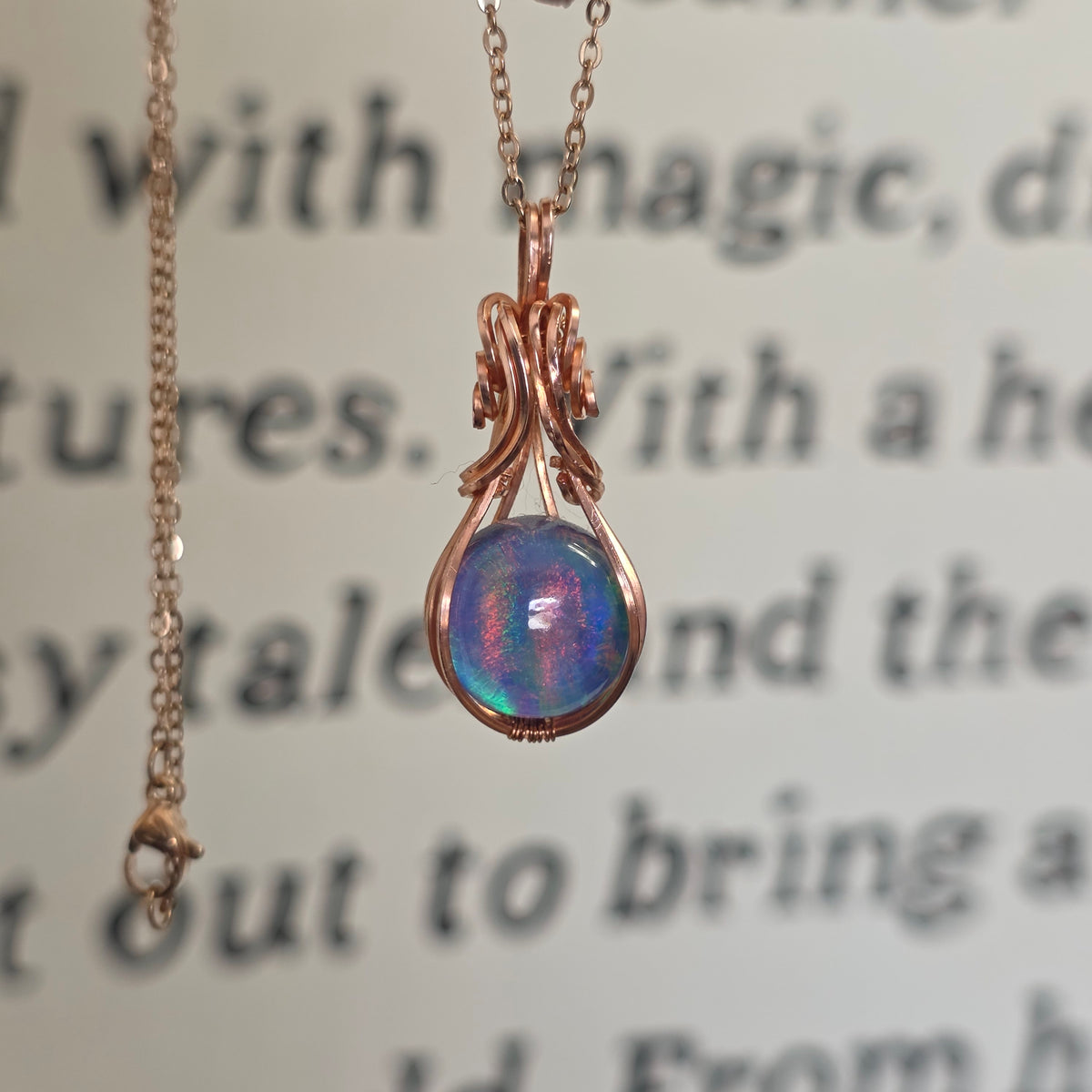 Aura Opal Doublet Copper Necklace