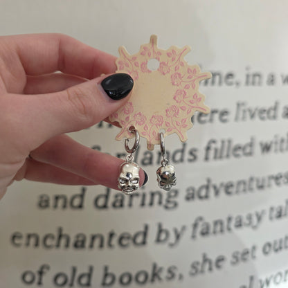 Silver Skull Earrings