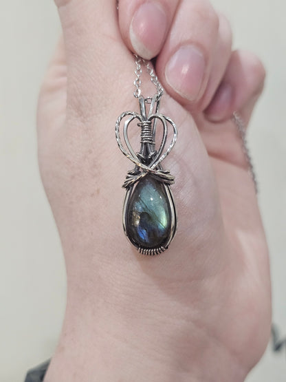 Labradorite Sterling Silver Necklace