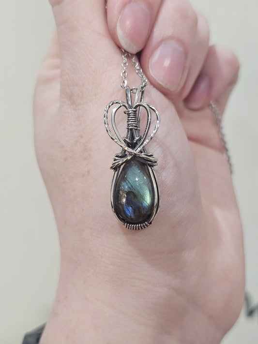 Labradorite Sterling Silver Necklace