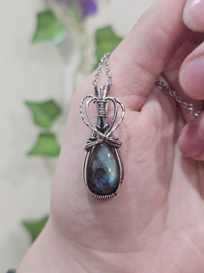 Labradorite Sterling Silver Necklace