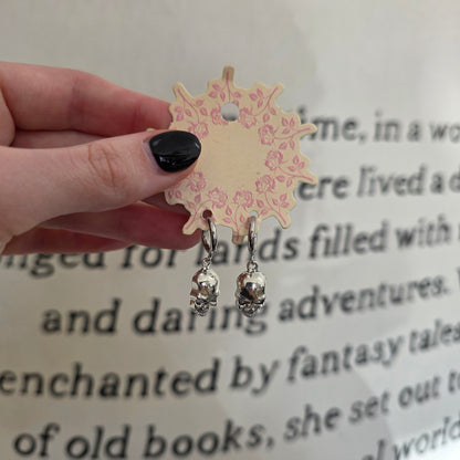 Silver Skull Earrings