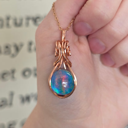 Aura Opal Doublet Copper Necklace
